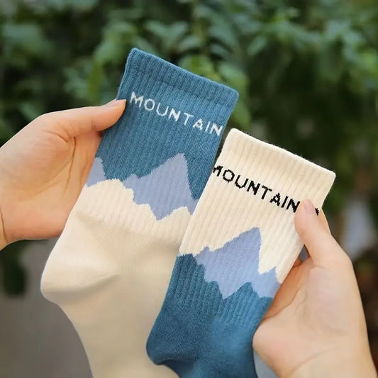 “Blue Mountain Wanderer” Sock 🏞️ (1 pair) - Stitch & Stretch