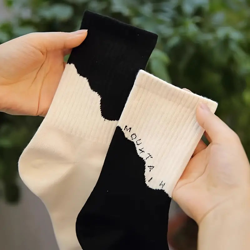 “Night Summit” Sock 🌙⛰️ (1 pair) - Stitch & Stretch